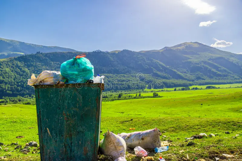Landfill landscape